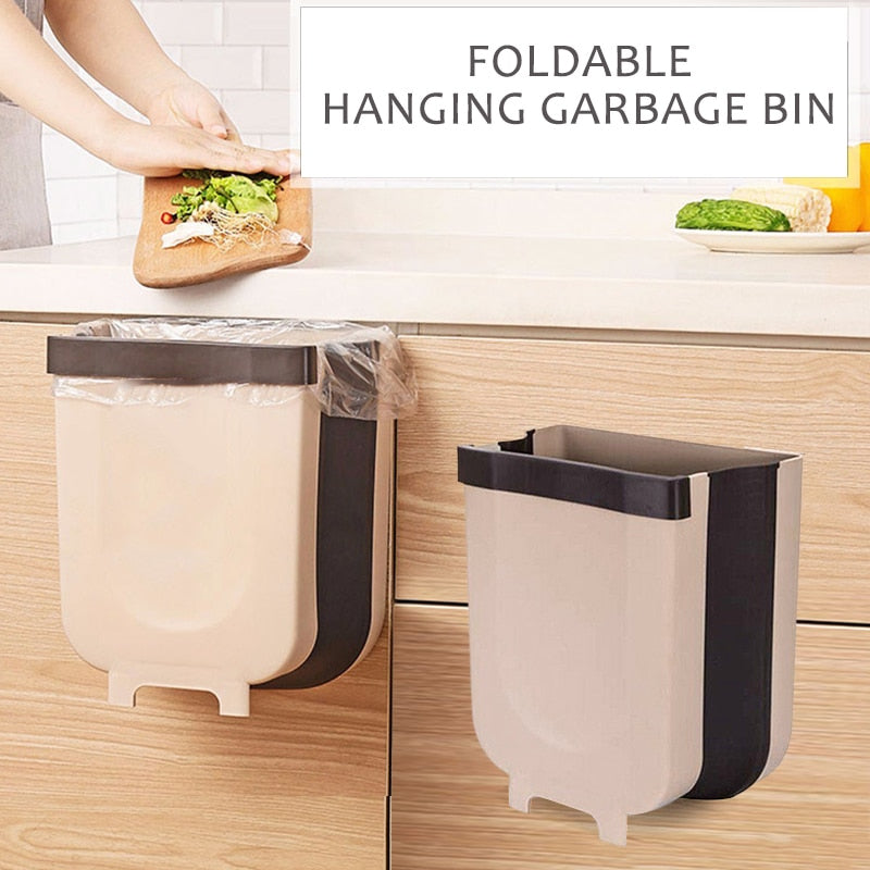 Wall Mounted Folding Waste Bin